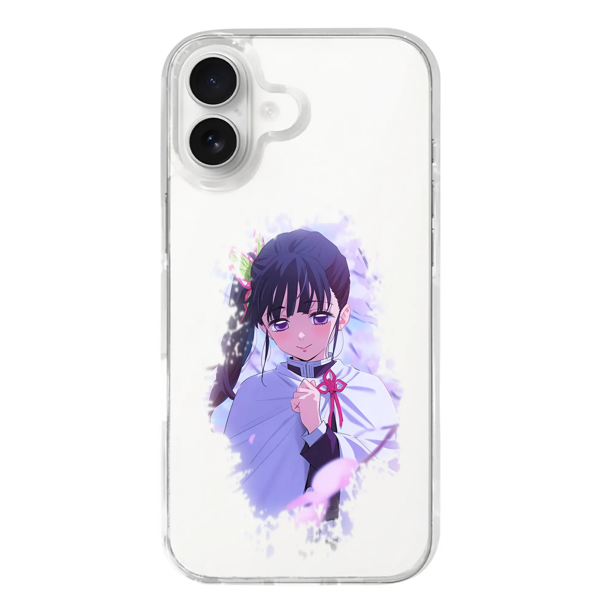 鬼滅の刃 グッズ,栗花落 カナヲ - iPhone 17シリーズ 透明スマホケース – 薄型・耐衝撃・精密フィット保護カバー